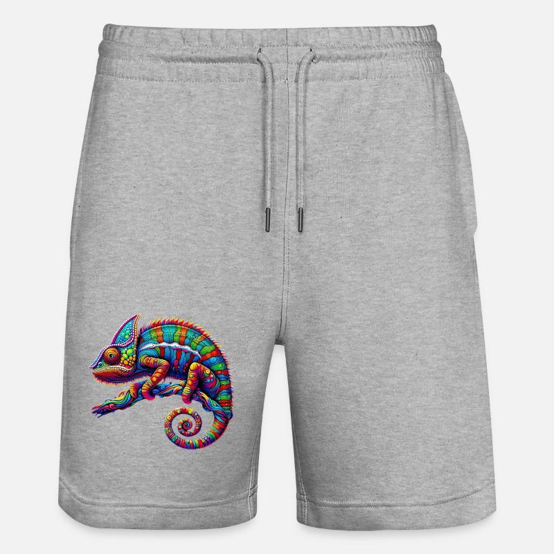 Caméléon - Short de jogging bio TRAINER Stanley/Stella unisexe - gris chiné