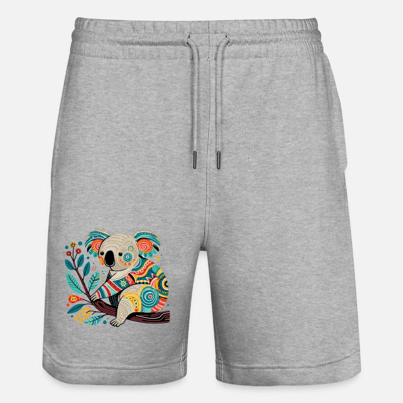 Koala - Short de jogging bio TRAINER Stanley/Stella unisexe - gris chiné
