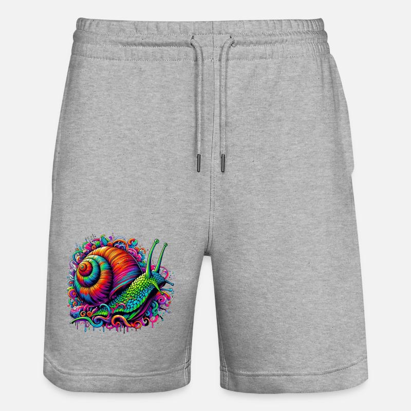 Escargot - Short de jogging bio TRAINER Stanley/Stella unisexe - gris chiné