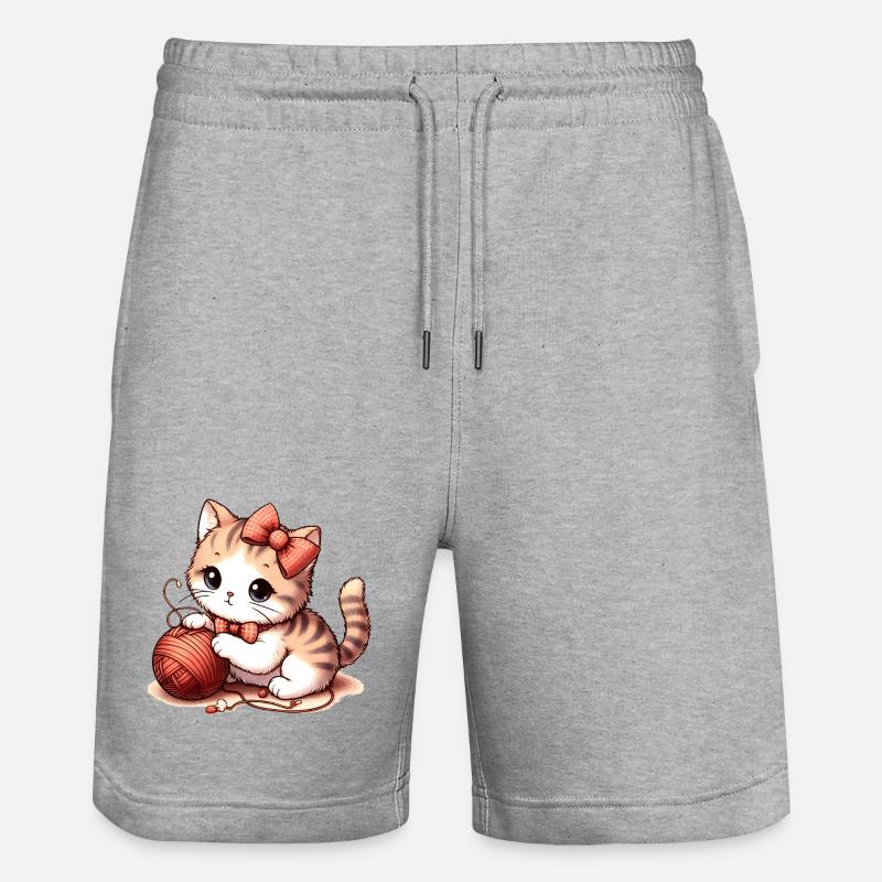 Jeu de chat - Short de jogging bio TRAINER Stanley/Stella unisexe - gris chiné