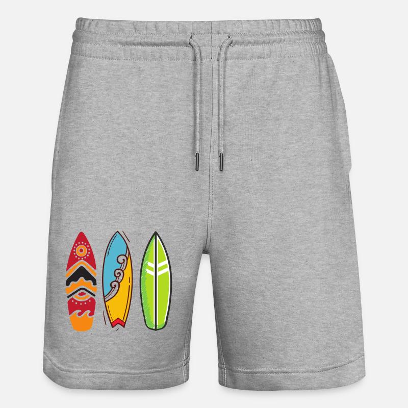 Planches de surf - Short de jogging bio TRAINER Stanley/Stella unisexe - gris chiné