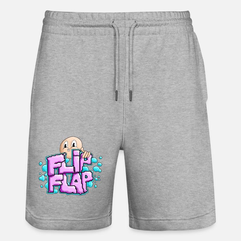 Flip Bulle Graffiti Amusant - Short de jogging bio TRAINER Stanley/Stella unisexe - gris chiné
