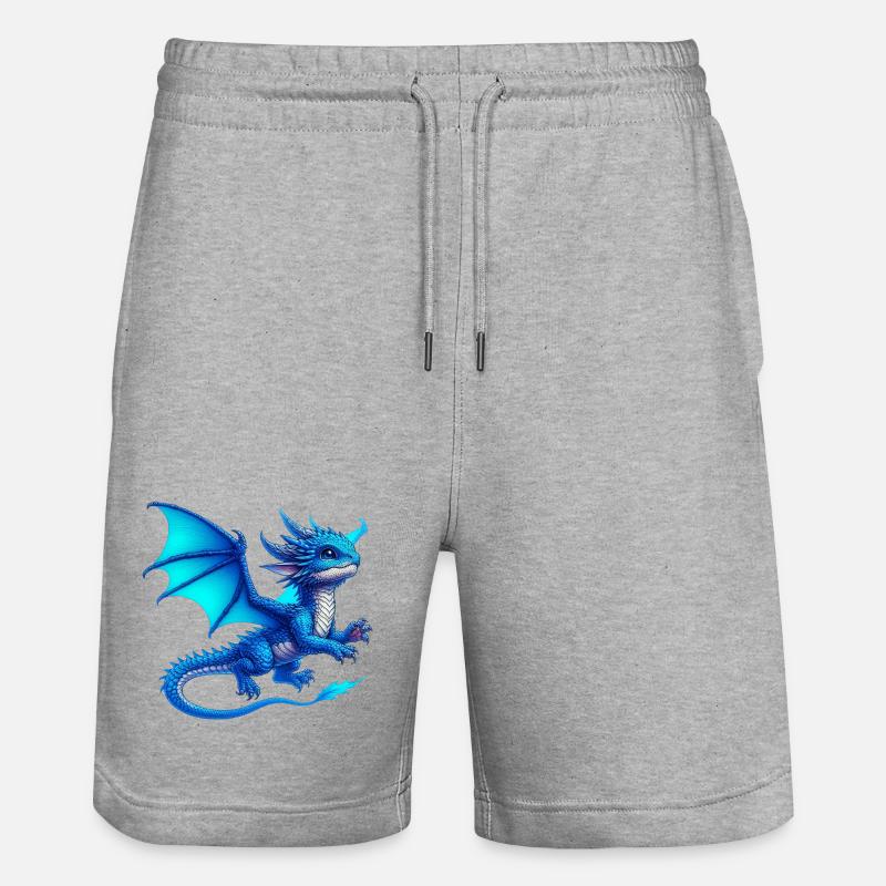 Dragon - Short de jogging bio TRAINER Stanley/Stella unisexe - gris chiné