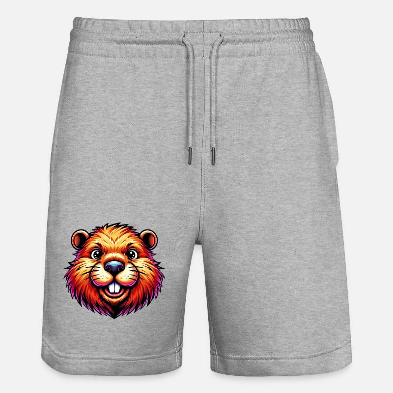 Castor - Short de jogging bio TRAINER Stanley/Stella unisexe - gris chiné