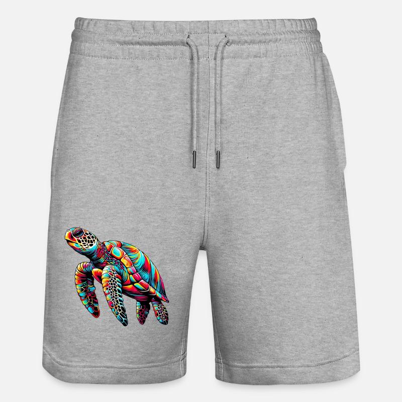 Tortue - Short de jogging bio TRAINER Stanley/Stella unisexe - gris chiné