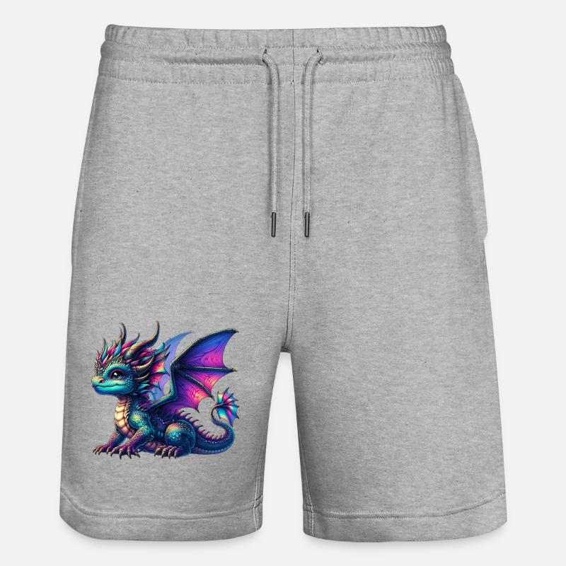 Dragon - Short de jogging bio TRAINER Stanley/Stella unisexe - gris chiné