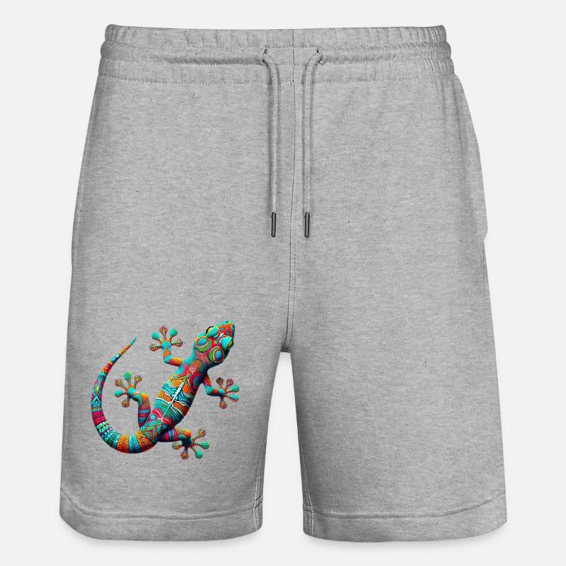 Gecko - Short de jogging bio TRAINER Stanley/Stella unisexe - gris chiné