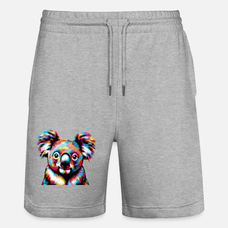 Koala - Short de jogging bio TRAINER Stanley/Stella unisexe - gris chiné