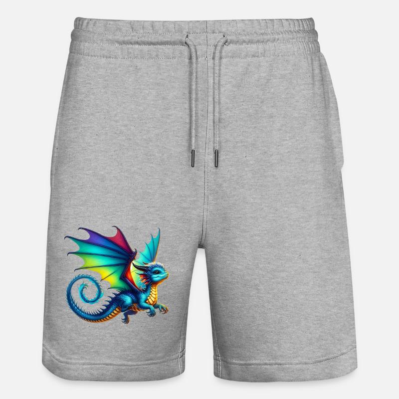 Dragon - Short de jogging bio TRAINER Stanley/Stella unisexe - gris chiné