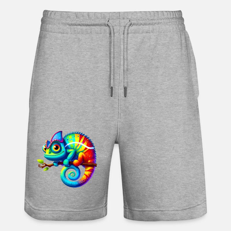 Caméléon - Short de jogging bio TRAINER Stanley/Stella unisexe - gris chiné