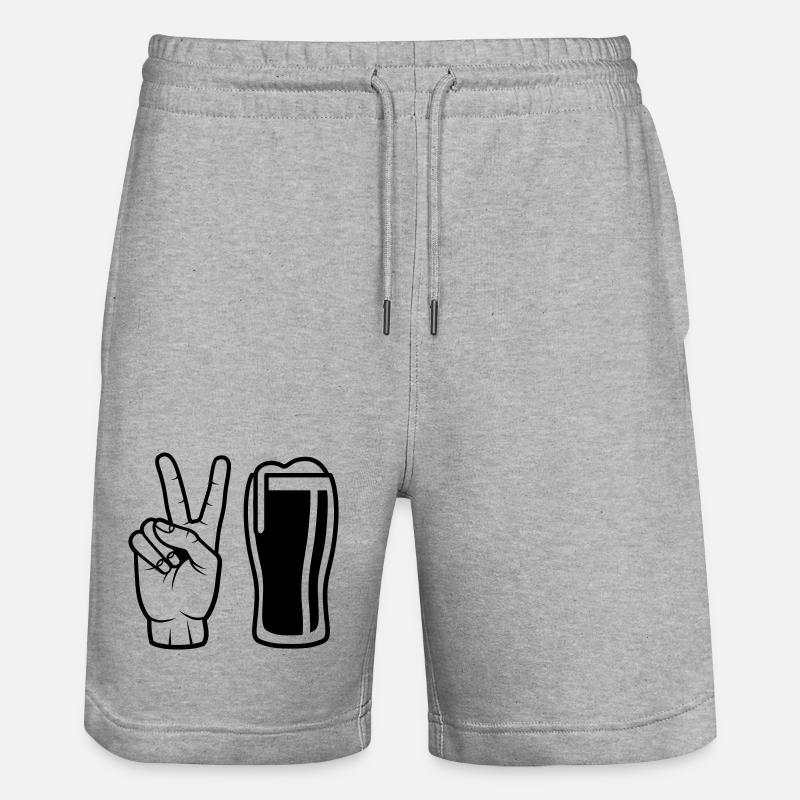 Commander de la bière - Short de jogging bio TRAINER Stanley/Stella unisexe - gris chiné