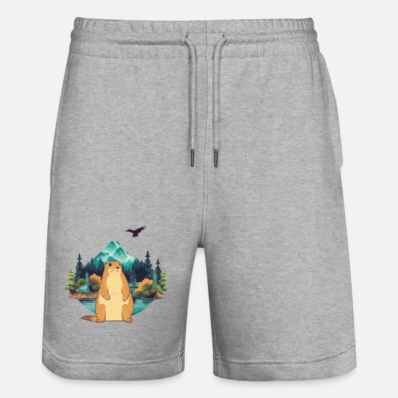 Marmot - Stanley/Stella Trainer Unisex Organic Jogging Shorts - heather grey