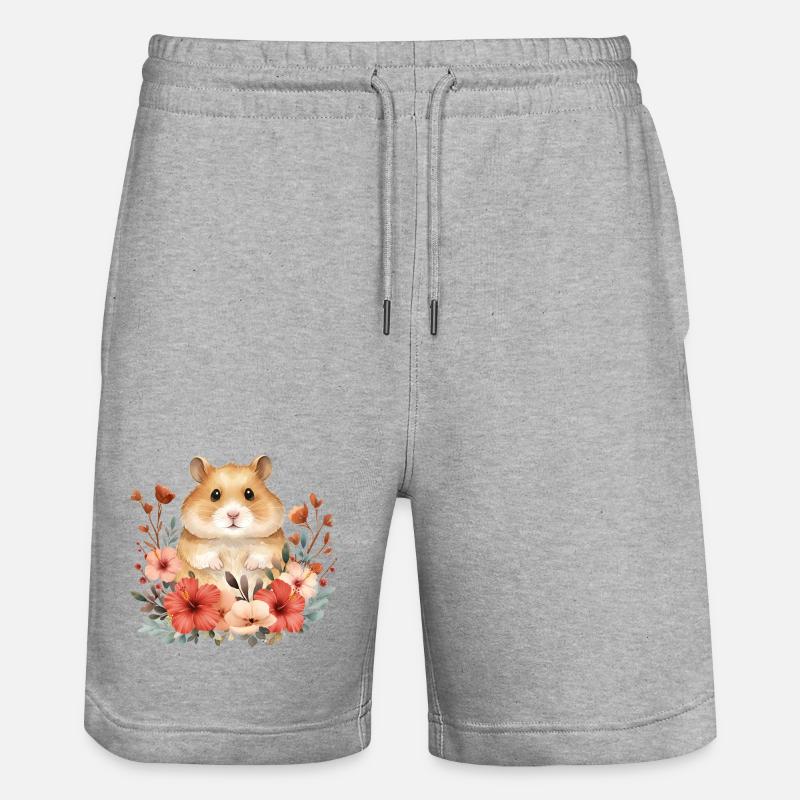 Hamster - Short de jogging bio TRAINER Stanley/Stella unisexe - gris chiné