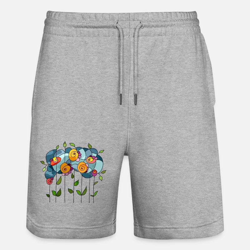 Fleur - Short de jogging bio TRAINER Stanley/Stella unisexe - gris chiné