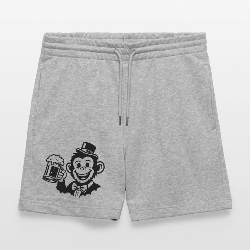 Affe Bräutigam Junggeselle Stanley/Stella Unisex Bio Joggingshorts Trainer 