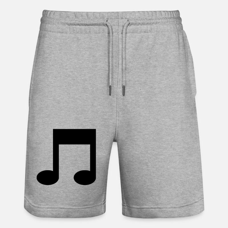 Note musicale - Short de jogging bio TRAINER Stanley/Stella unisexe - gris chiné