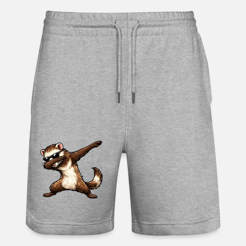 Scavare i furetti - Pantaloncini da jogger ecologici unisex Trainer di Stanley/Stella - grigio melange