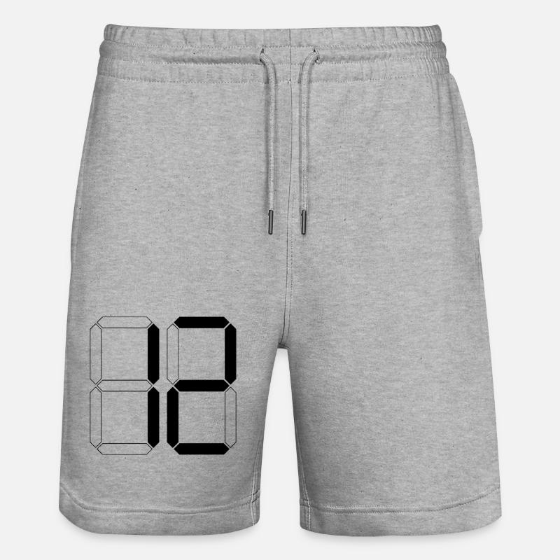 NUMÉRO 12 Douze Cadeaux d’anniversaire numériques - Short de jogging bio TRAINER Stanley/Stella unisexe - gris chiné