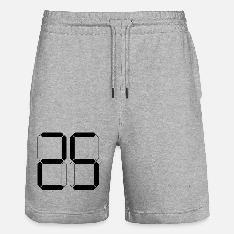 NUMÉRO 25 Vingt-cinq Cadeaux Numériques - Short de jogging bio TRAINER Stanley/Stella unisexe - gris chiné