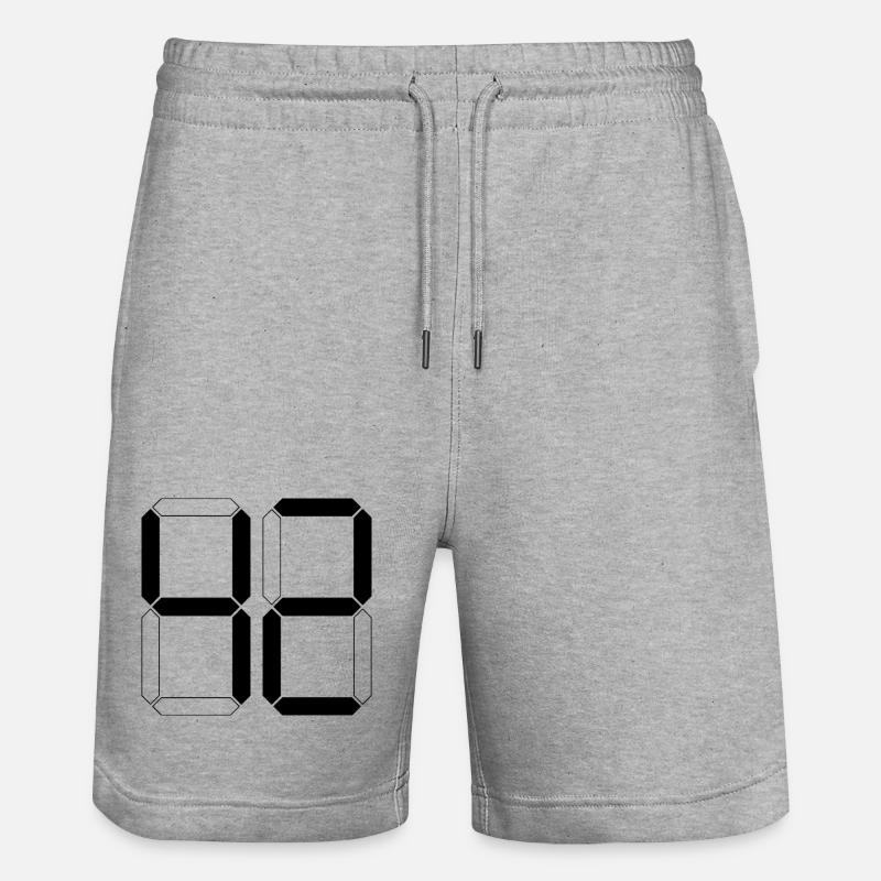 NUMÉRO 42 Quarante-deux Cadeaux Numériques - Short de jogging bio TRAINER Stanley/Stella unisexe - gris chiné