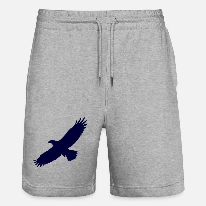 Aigle - Short de jogging bio TRAINER Stanley/Stella unisexe - gris chiné