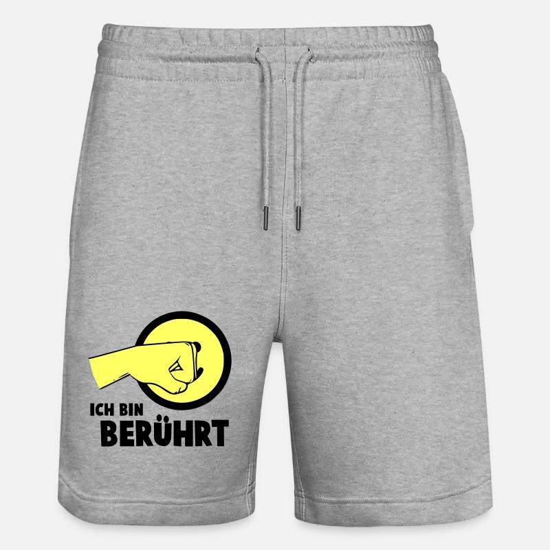 Je suis touché - Short de jogging bio TRAINER Stanley/Stella unisexe - gris chiné