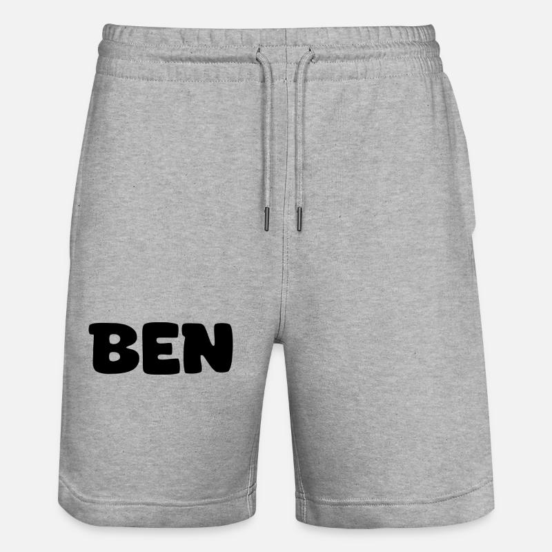 Nom - Ben - Short de jogging bio TRAINER Stanley/Stella unisexe - gris chiné