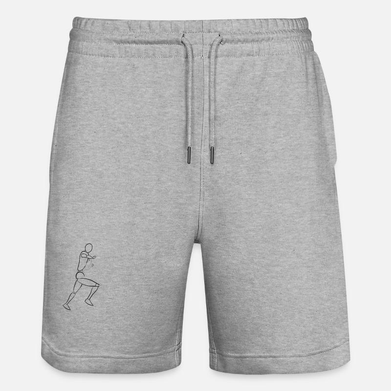 Rugby raffut - Short de jogging bio TRAINER Stanley/Stella unisexe - gris chiné