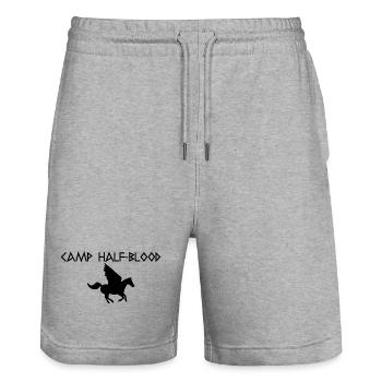Graphique du camp - Short de jogging bio TRAINER Stanley/Stella unisexe - gris chiné - Devant - Nik (191cm) & Marisol (170cm)