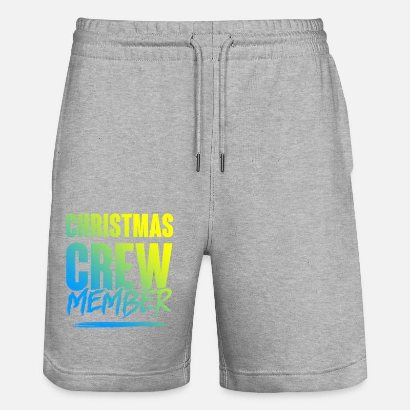 Équipage de Noël - Short de jogging bio TRAINER Stanley/Stella unisexe - gris chiné