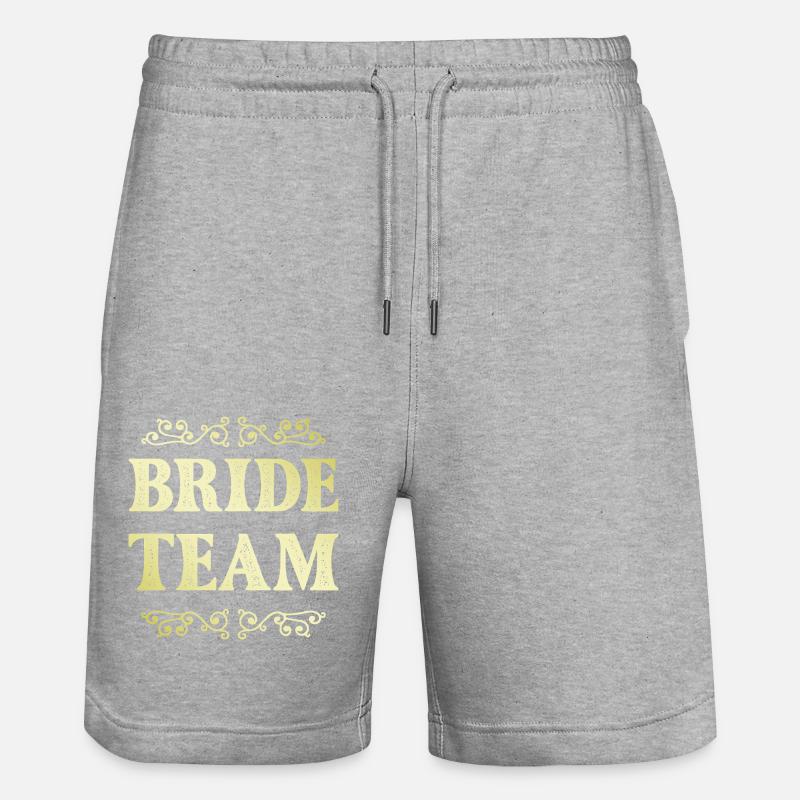 Équipe de la mariée - Short de jogging bio TRAINER Stanley/Stella unisexe - gris chiné