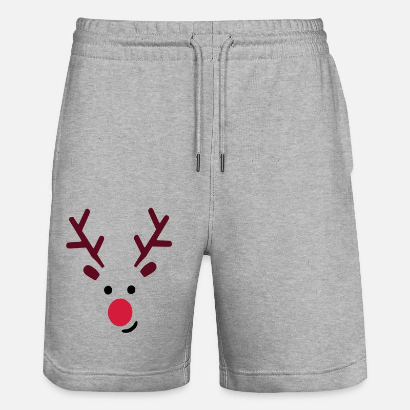 frist2 - Stanley/Stella Unisex Bio Joggingshorts Trainer  - Grau meliert