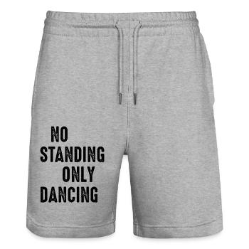 Dancing Dance Music - Stanley/Stella Unisex Bio Joggingshorts Trainer  - Grau meliert - Vorne - Nik (191cm) & Marisol (170cm)