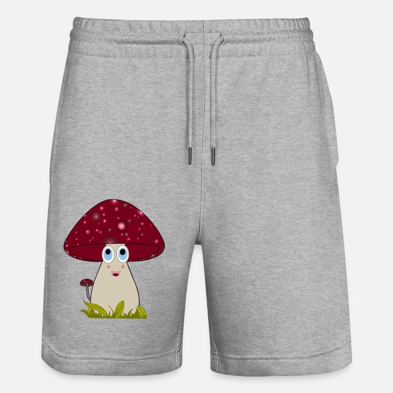 Champignon - Short de jogging bio TRAINER Stanley/Stella unisexe - gris chiné