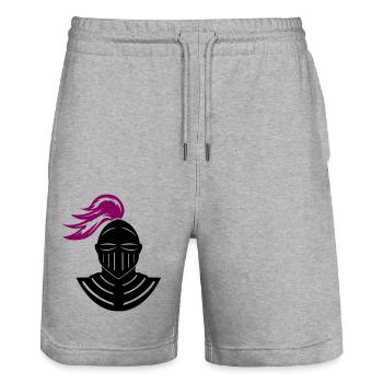 ritter - Stanley/Stella Unisex Bio Joggingshorts Trainer  - Grau meliert - Vorne - Nik (191cm) & Marisol (170cm)
