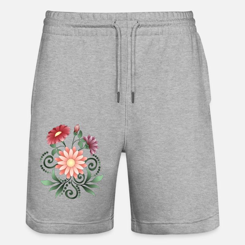 Fleur - Short de jogging bio TRAINER Stanley/Stella unisexe - gris chiné