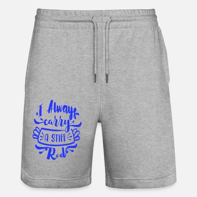 J’ai toujours une canne rigide - Short de jogging bio TRAINER Stanley/Stella unisexe - gris chiné