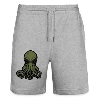 Cthulhu! The Stars are finally right! - Stanley/Stella Trainer Unisex Organic Jogging Shorts - heather grey - Front - Nik (191cm) & Marisol (170cm)
