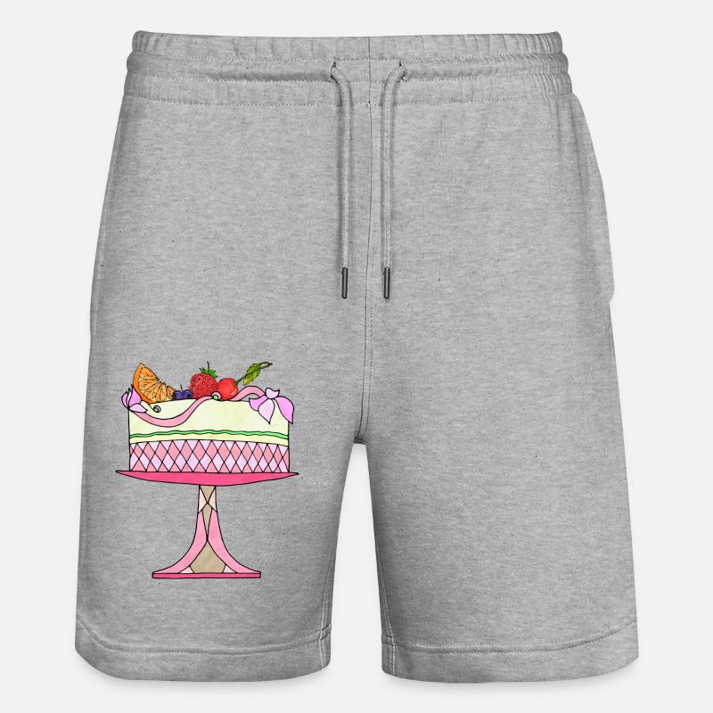 Gâteau - Short de jogging bio TRAINER Stanley/Stella unisexe - gris chiné