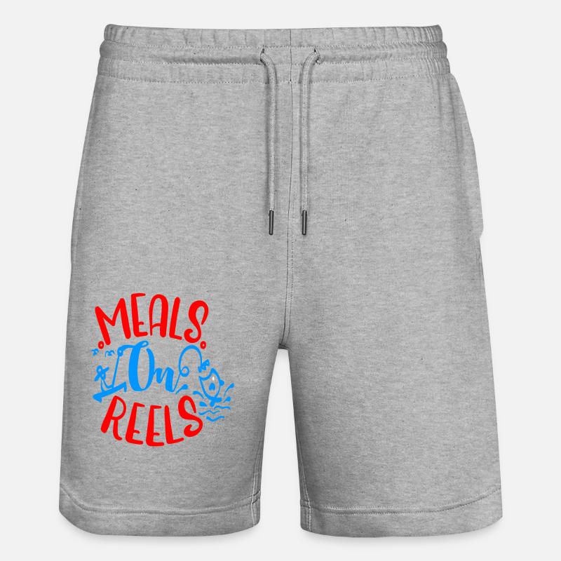 Repas sur bobines - Short de jogging bio TRAINER Stanley/Stella unisexe - gris chiné