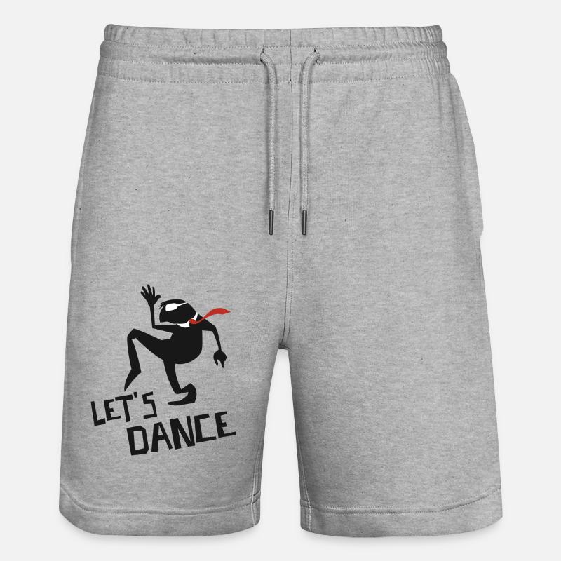 Let's dance - Short de jogging bio TRAINER Stanley/Stella unisexe - gris chiné