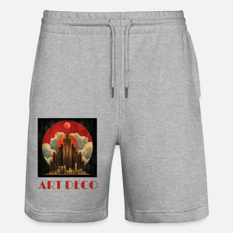 Art déco - Short de jogging bio TRAINER Stanley/Stella unisexe - gris chiné