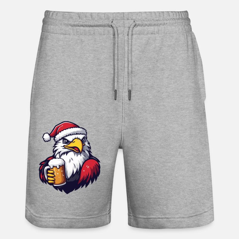 Bière de Noël Eagle - Short de jogging bio TRAINER Stanley/Stella unisexe - gris chiné