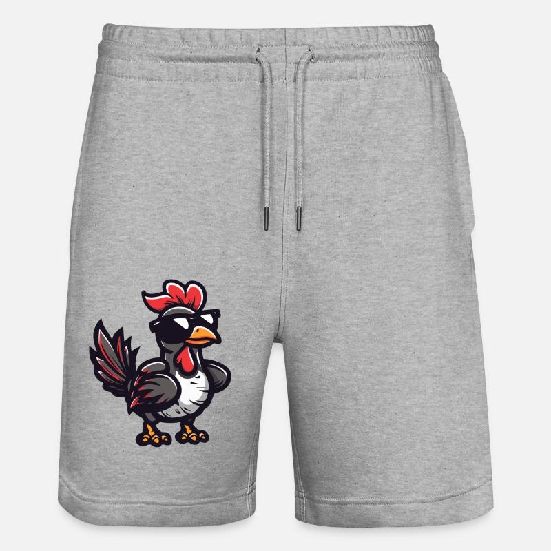 Truthan Comic Cool - Stanley/Stella Unisex Bio Joggingshorts Trainer  - Grau meliert