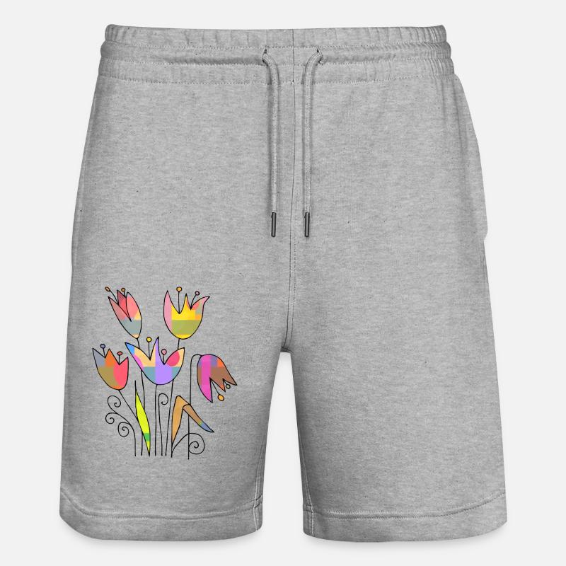 Fleur - Short de jogging bio TRAINER Stanley/Stella unisexe - gris chiné