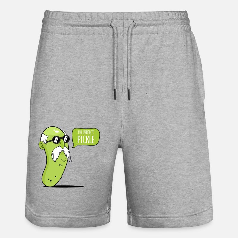 Le concombre parfait - Short de jogging bio TRAINER Stanley/Stella unisexe - gris chiné