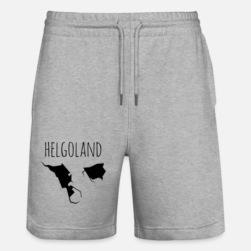 helgoland - Short de jogging bio TRAINER Stanley/Stella unisexe - gris chiné