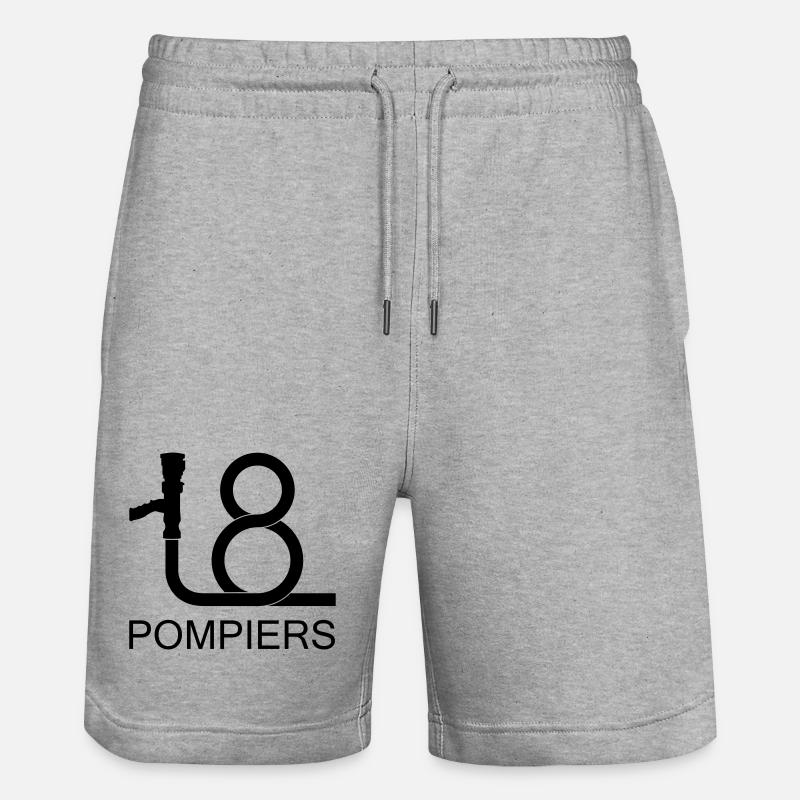 lance_18_2 - Short de jogging bio TRAINER Stanley/Stella unisexe - gris chiné