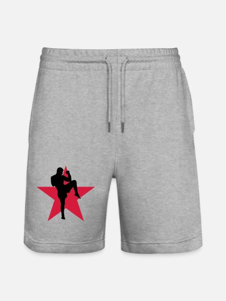 Kickboxing / Kick-Boxeur / Kick Boxing / - Short de jogging bio TRAINER Stanley/Stella unisexe - gris chiné