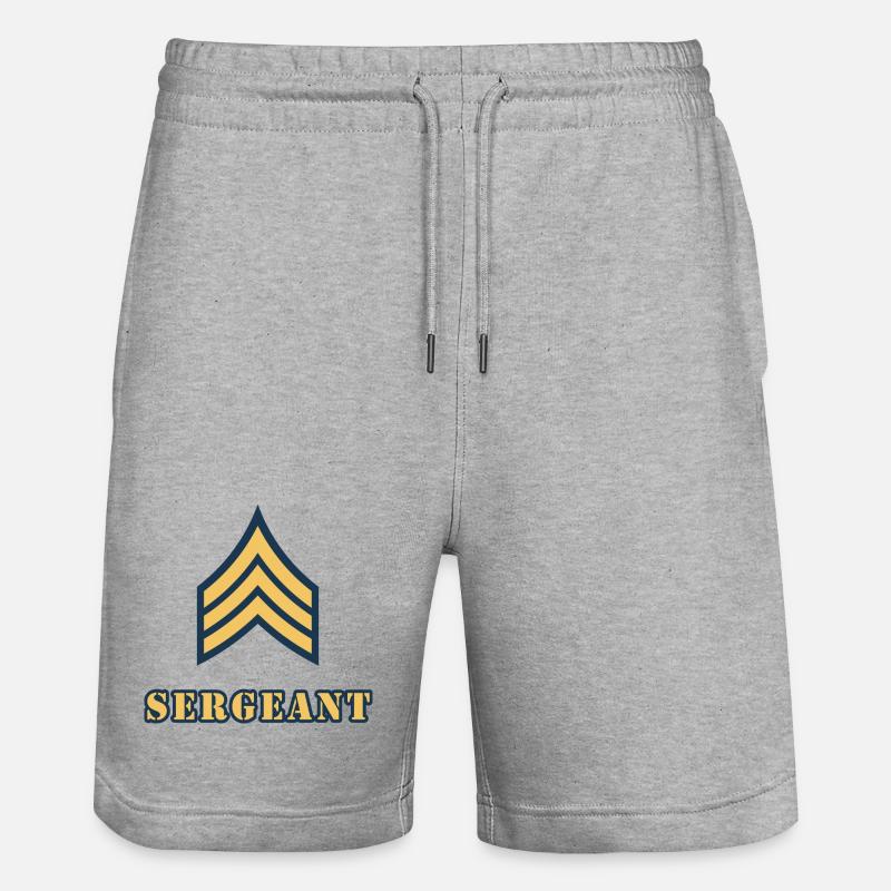 Sergeant - Stanley/Stella Unisex Bio Joggingshorts Trainer  - Grau meliert